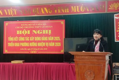 CHI BỘ TRƯỜNG THPT LÊ HOÀN TỔNG KẾT CÔNG TÁC XÂY DỰNG ĐẢNG NĂM 2025, TRIỂN KHAI PHƯƠNG HƯỚNG NHIỆM VỤ NĂM 2026